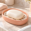 xeqvynur Peach Oval Soap Dish — main view