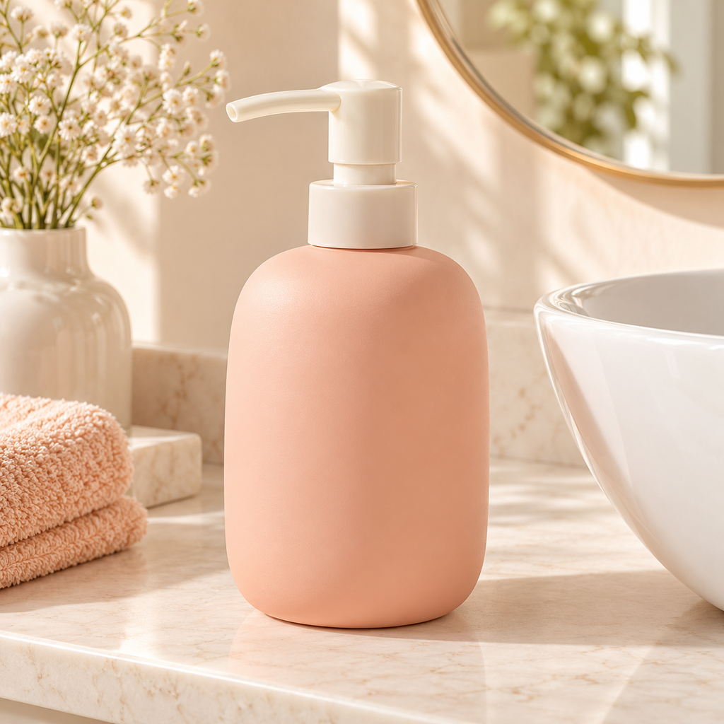 xeqvynur Peach Soap Dispenser — main view
