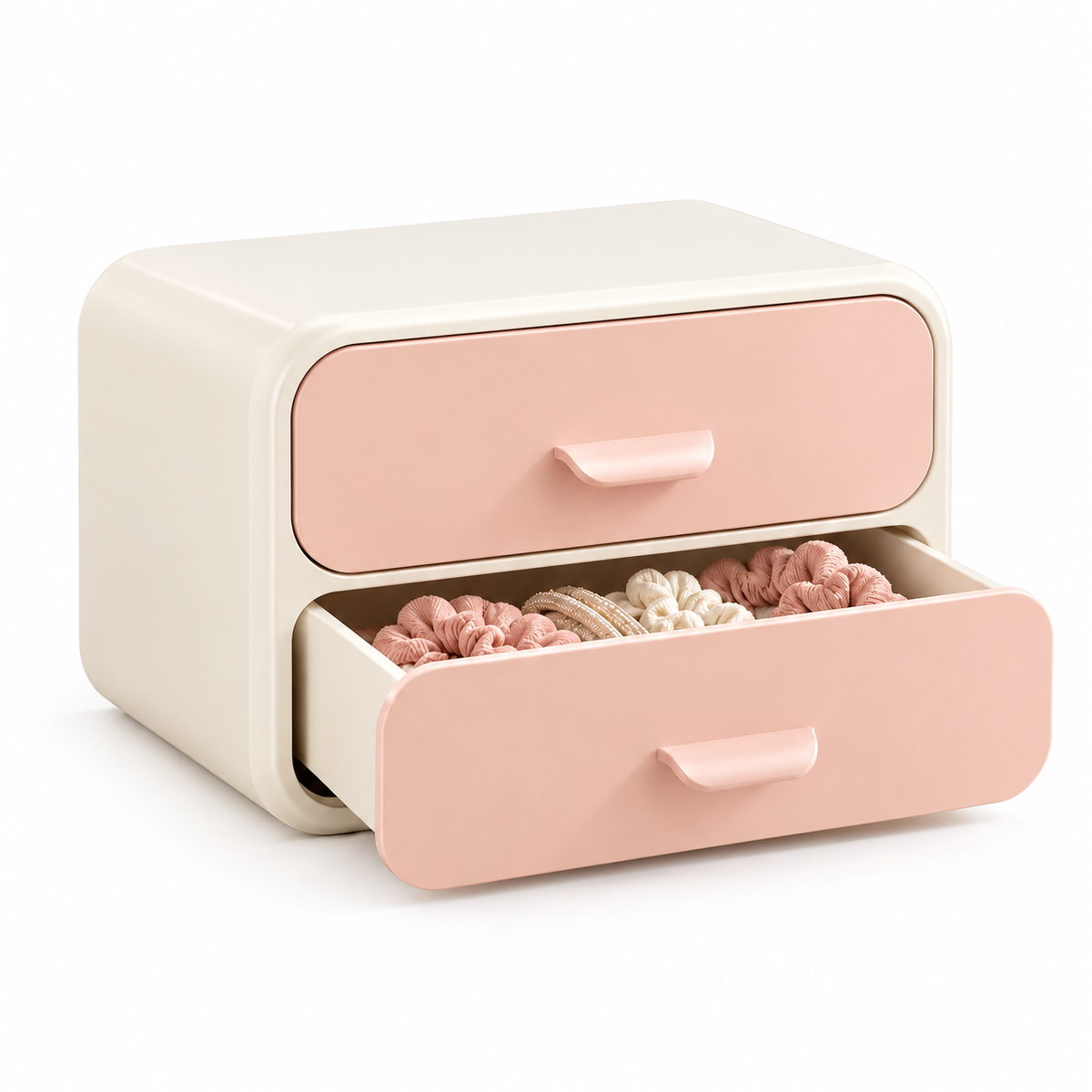 xeqvynur Peach 2-Drawer Countertop Organizer — isolated product
