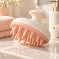 xeqvynur Peach Silicone Scalp Massager — main view